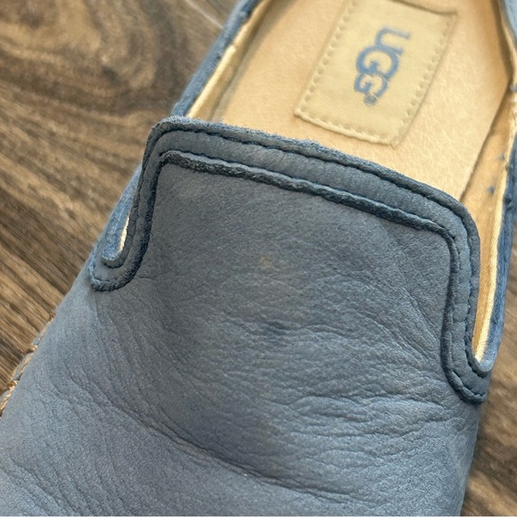 UGG Australia Caleel Leather Suede Slip-On Mule Espadrilles - Picture 8 of 9